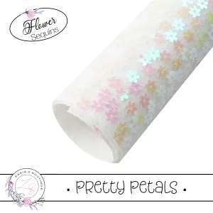 ⋅ Pretty Petals ⋅ Floral Sequin Bow Fabric ⋅
