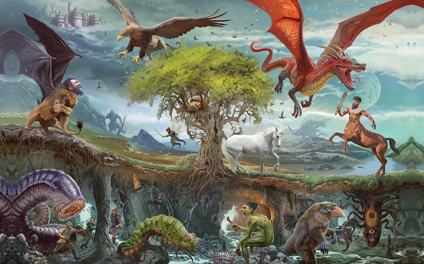 03 Castles & Crusades Monsters & Treasure Tribute Cover Art Canvas Print