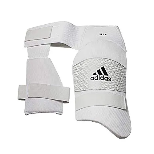 Adidas Youth XT 2.0 Double-Knit-Fabric Cricket Dual Thigh Guard, White (Youth)