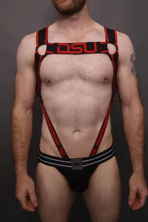 ARES Harness & Jock Bundle - Red  FREE Socks