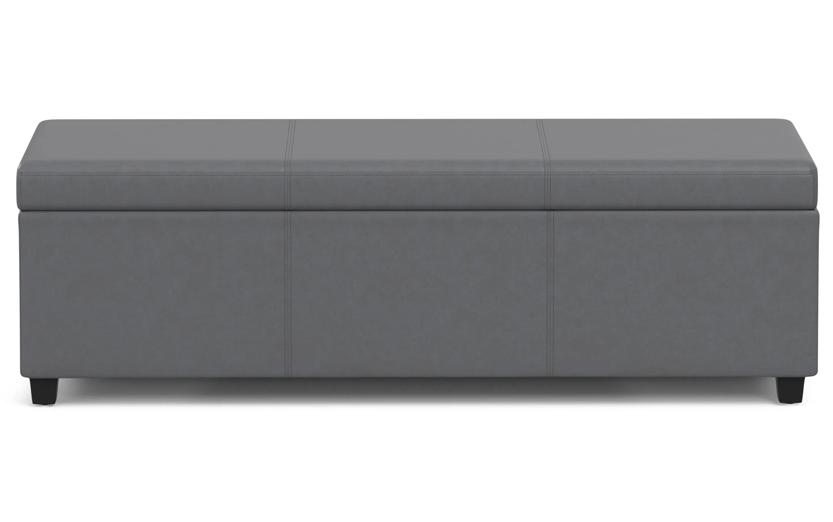 Avalon Extra Large Storage Ottoman in Vegan Leather