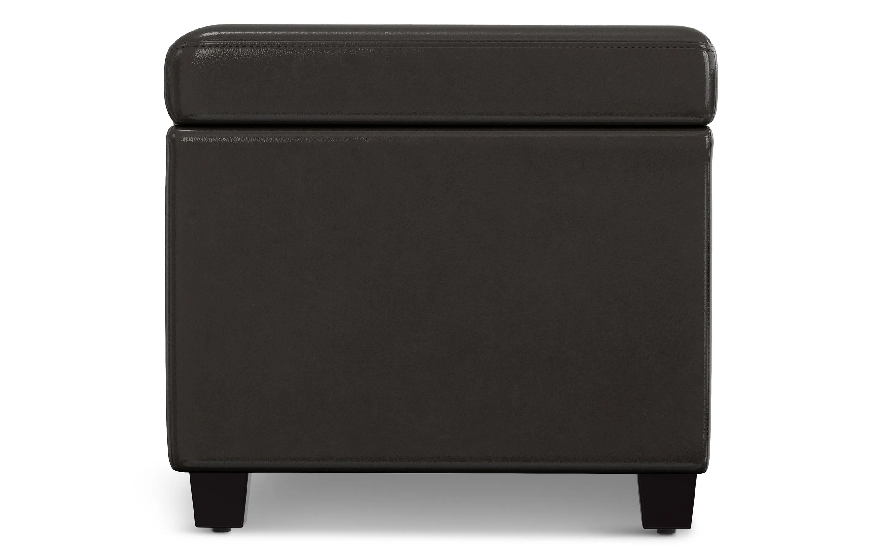 Avalon Extra Large Storage Ottoman in Vegan Leather