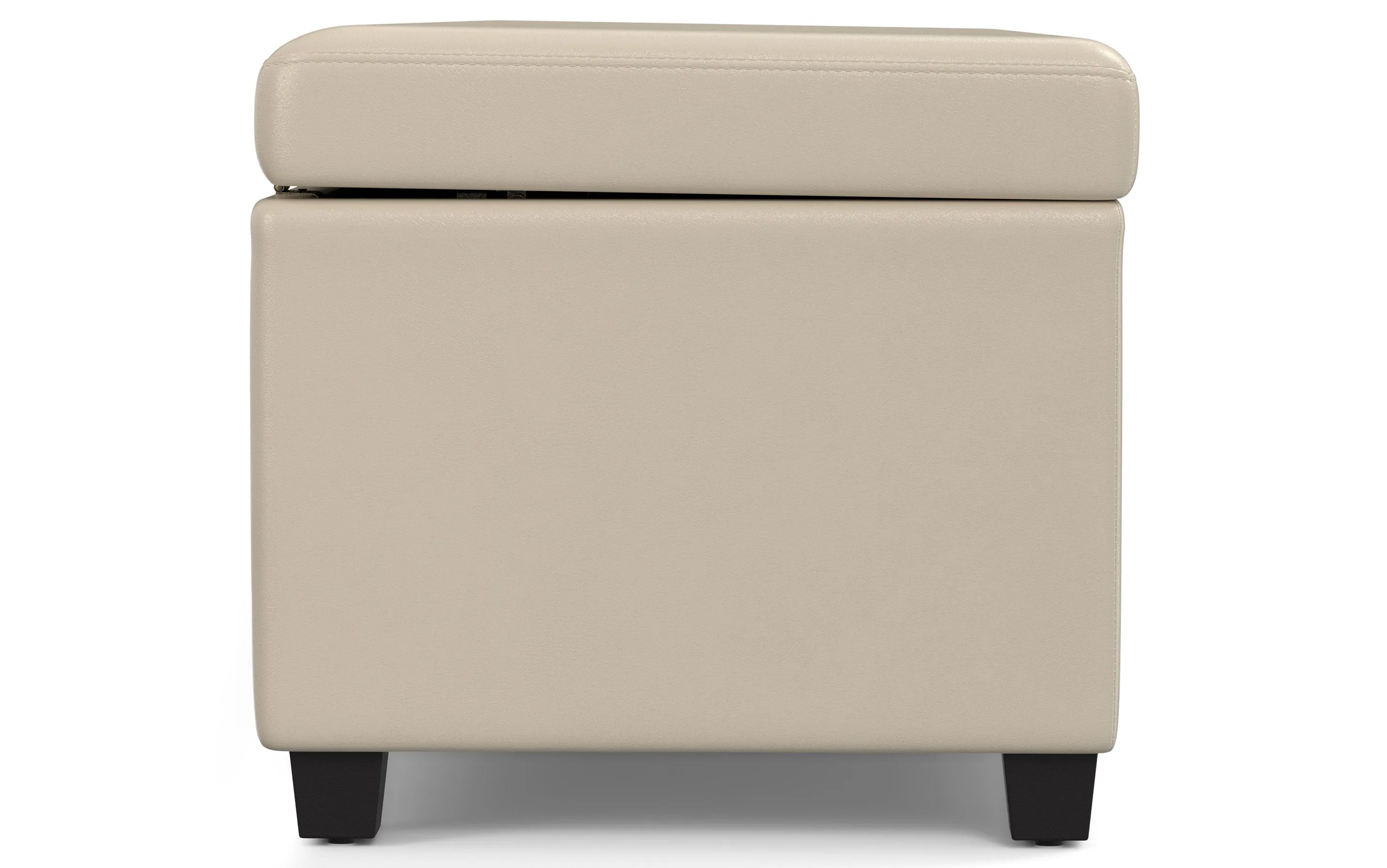 Avalon Extra Large Storage Ottoman in Vegan Leather