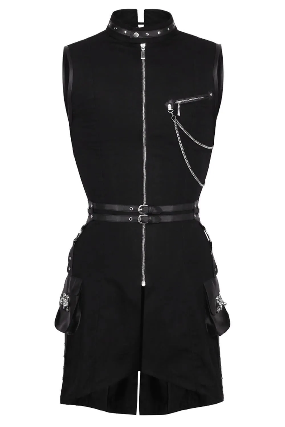 Azrael Custom Made Cotton Gothic Men's Overchest Corset