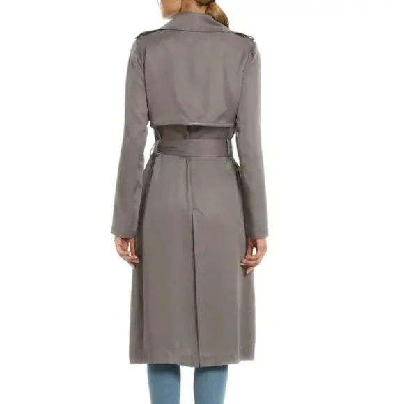 Badgley Mischka Belle | Angelina | tencel | dark gray | women’s | S | trenchcoat