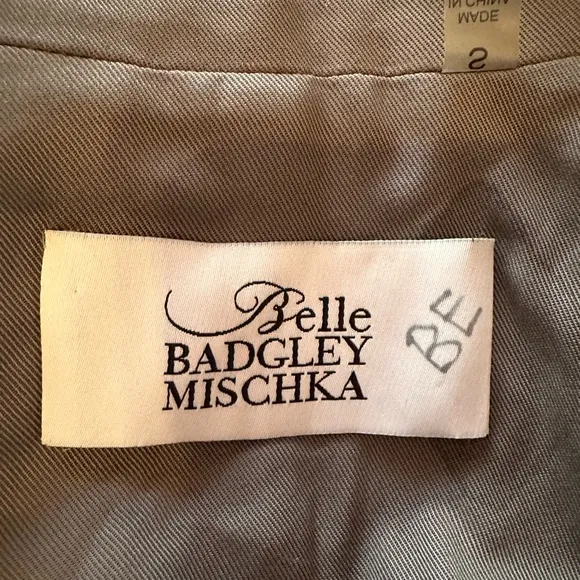 Badgley Mischka Belle | Angelina | tencel | dark gray | women’s | S | trenchcoat