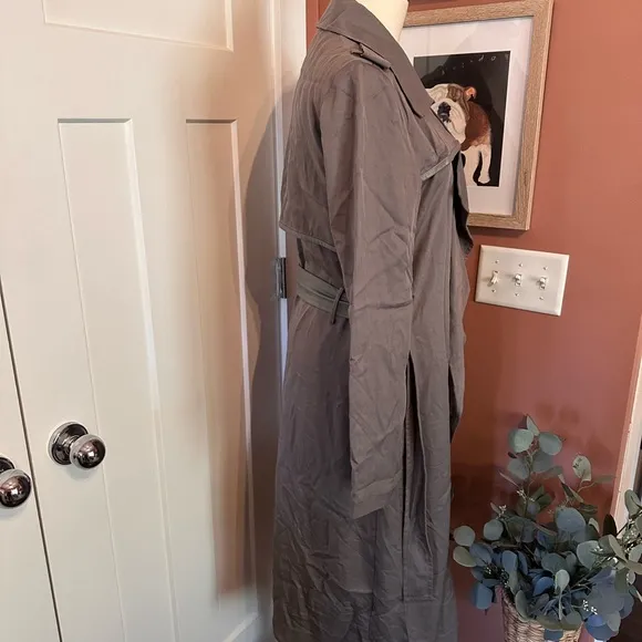 Badgley Mischka Belle | Angelina | tencel | dark gray | women’s | S | trenchcoat