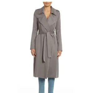 Badgley Mischka Belle | Angelina | tencel | dark gray | women’s | S | trenchcoat