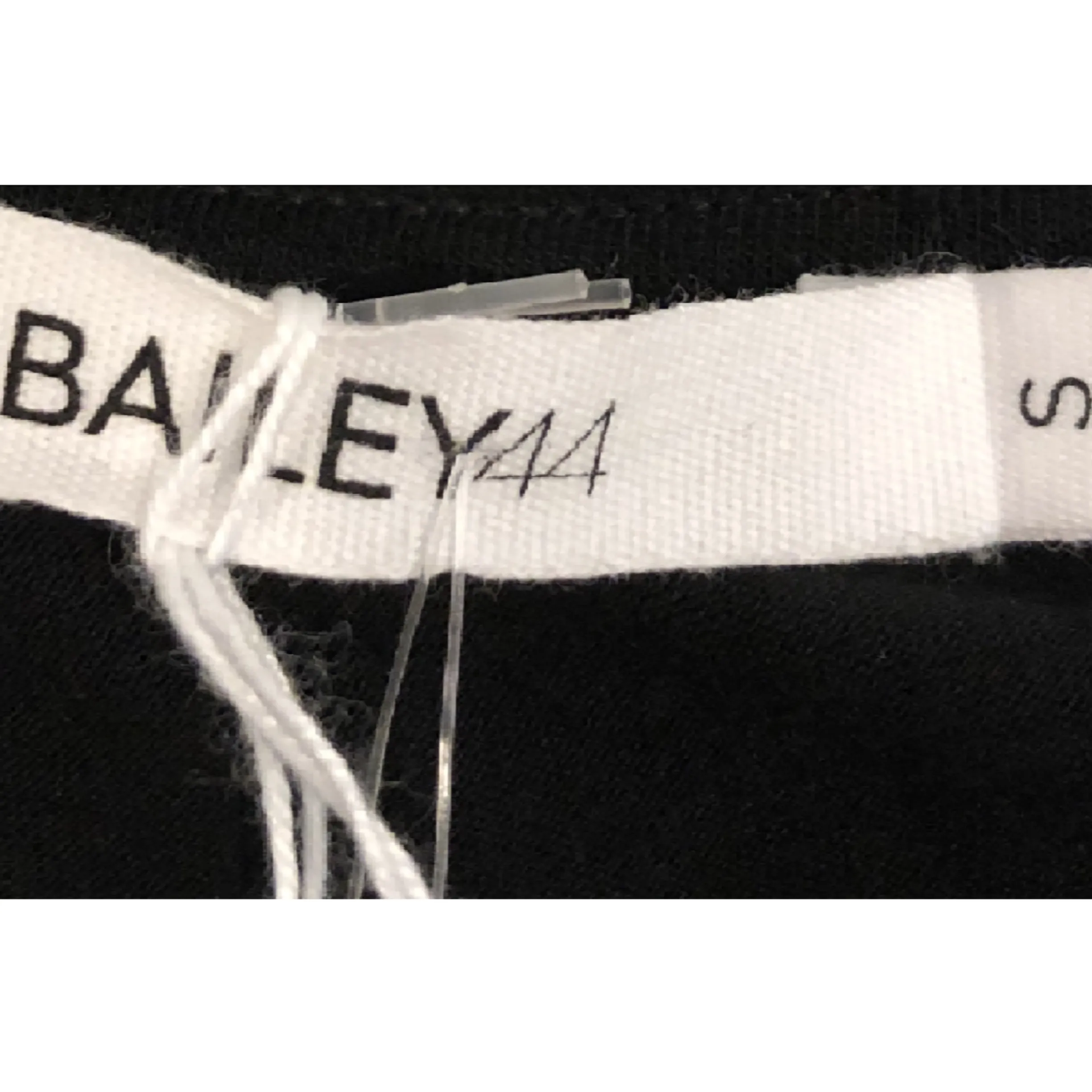 BAILEY 44 Black Faux Leather Batswana Top Size S NWT