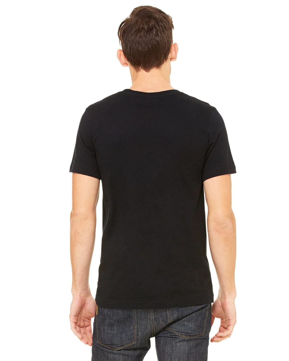Bella Canvas Jersey Pocket T-Shirt | Black/ Deep Hthr