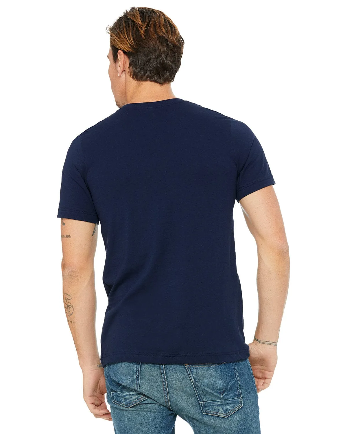 Bella Canvas Jersey Pocket T-Shirt | Navy