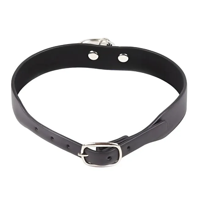 Black Gothic Collar with Ring