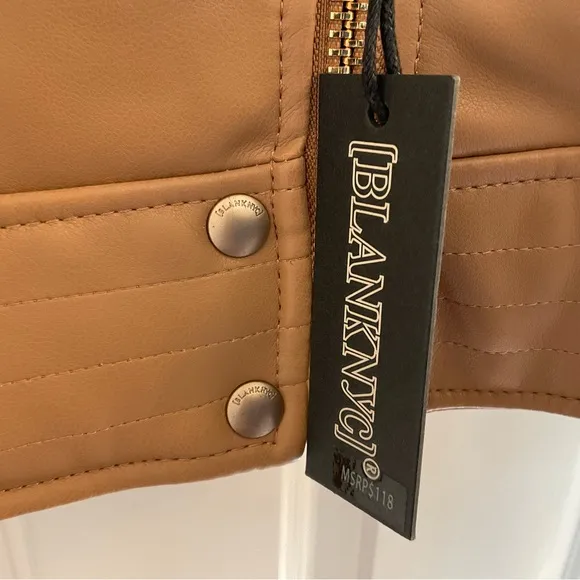 Blank NYC Faux Leather Jacket - NWT - Size XS