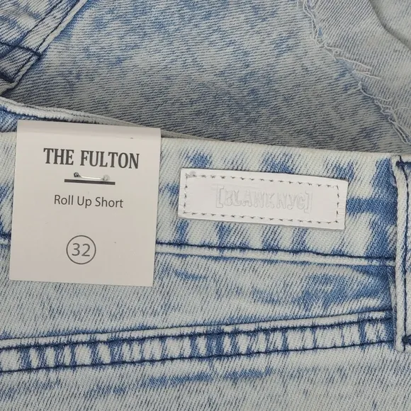 Blank NYC The Fulton Roll Up Shorts Step by Step 43VV8150 Size 32 NWT