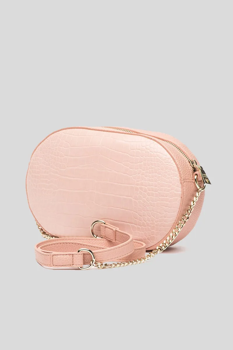 Borsa Pu St. Croco   Pu Rosa