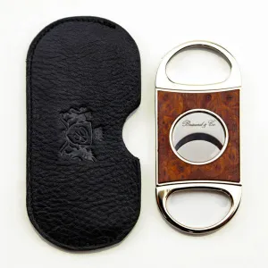 Brizard and Co. Double Guillotine Series 2 Cutter - Carphatian Burl and Black Leather