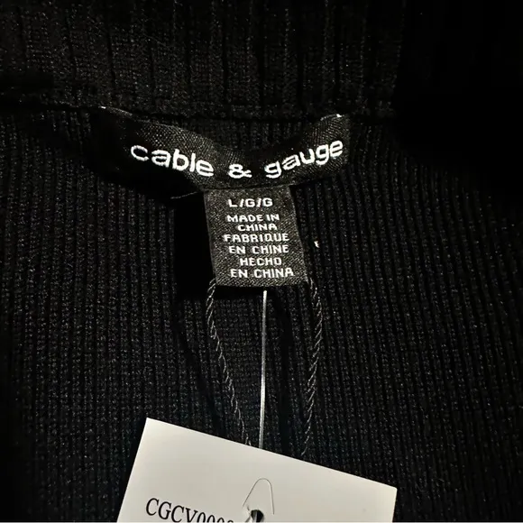 Cable &amp; Gauge Faux Leather Jacket
