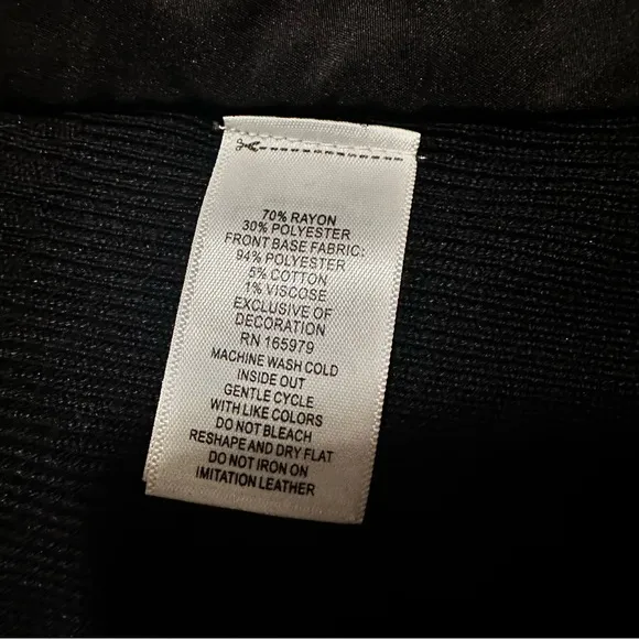 Cable &amp; Gauge Faux Leather Jacket
