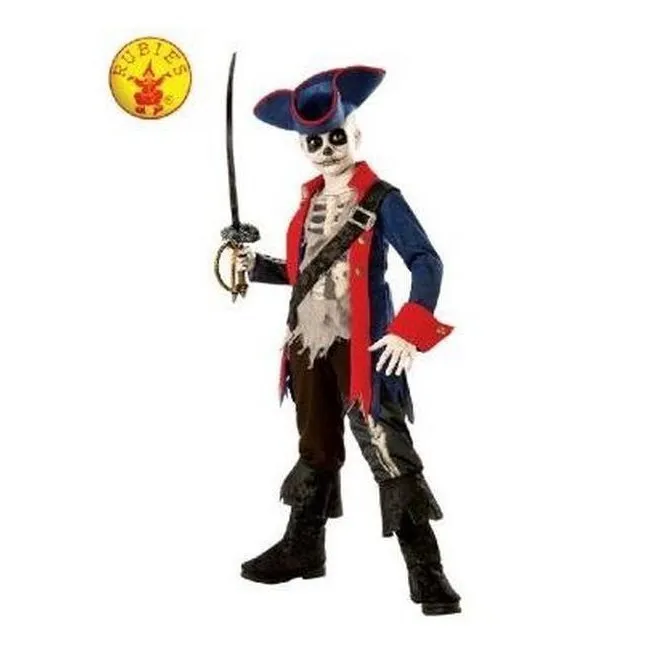 Captain Bones Pirate Costume Size M