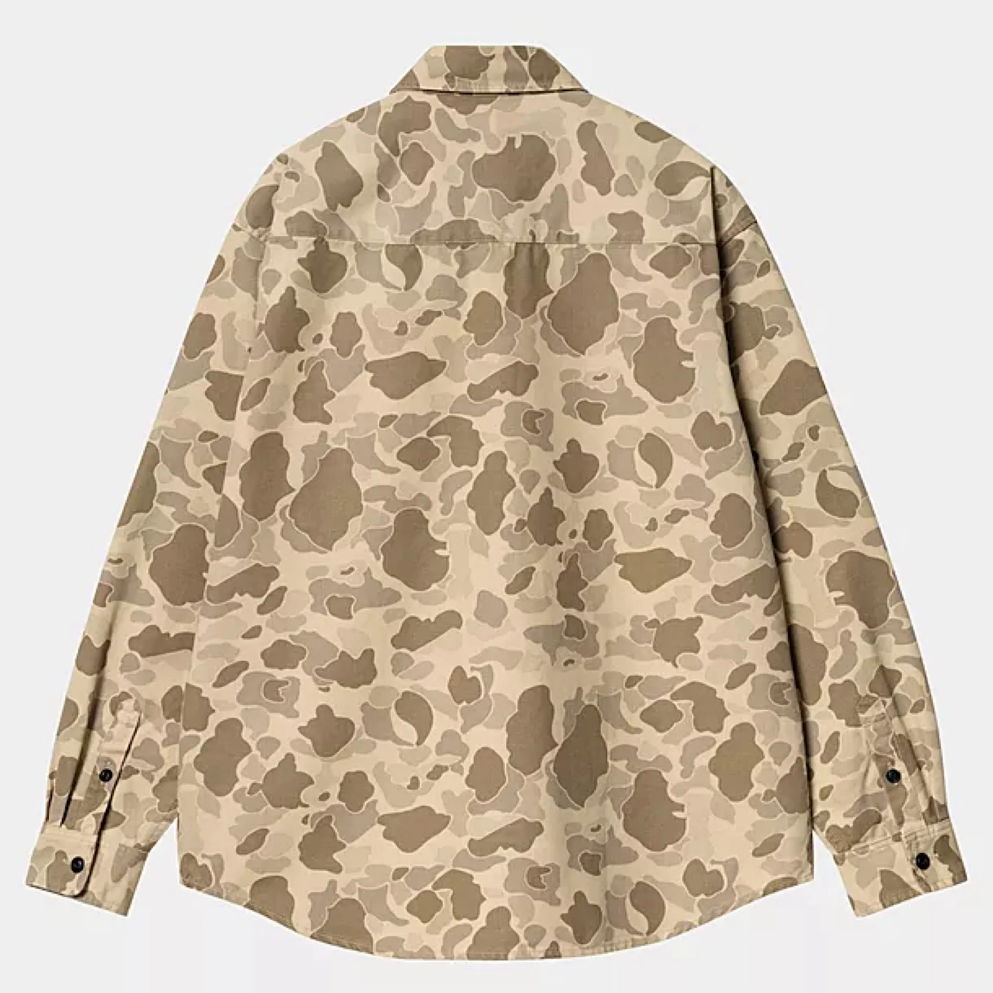 Carhartt WIP - L/S Duck Shirt - Camo Duck / Desert (Stone Wash)