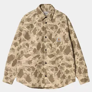 Carhartt WIP - L/S Duck Shirt - Camo Duck / Desert (Stone Wash)