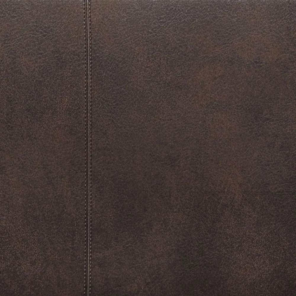 Castleford Storage Ottoman in Distressed Vegan Leather