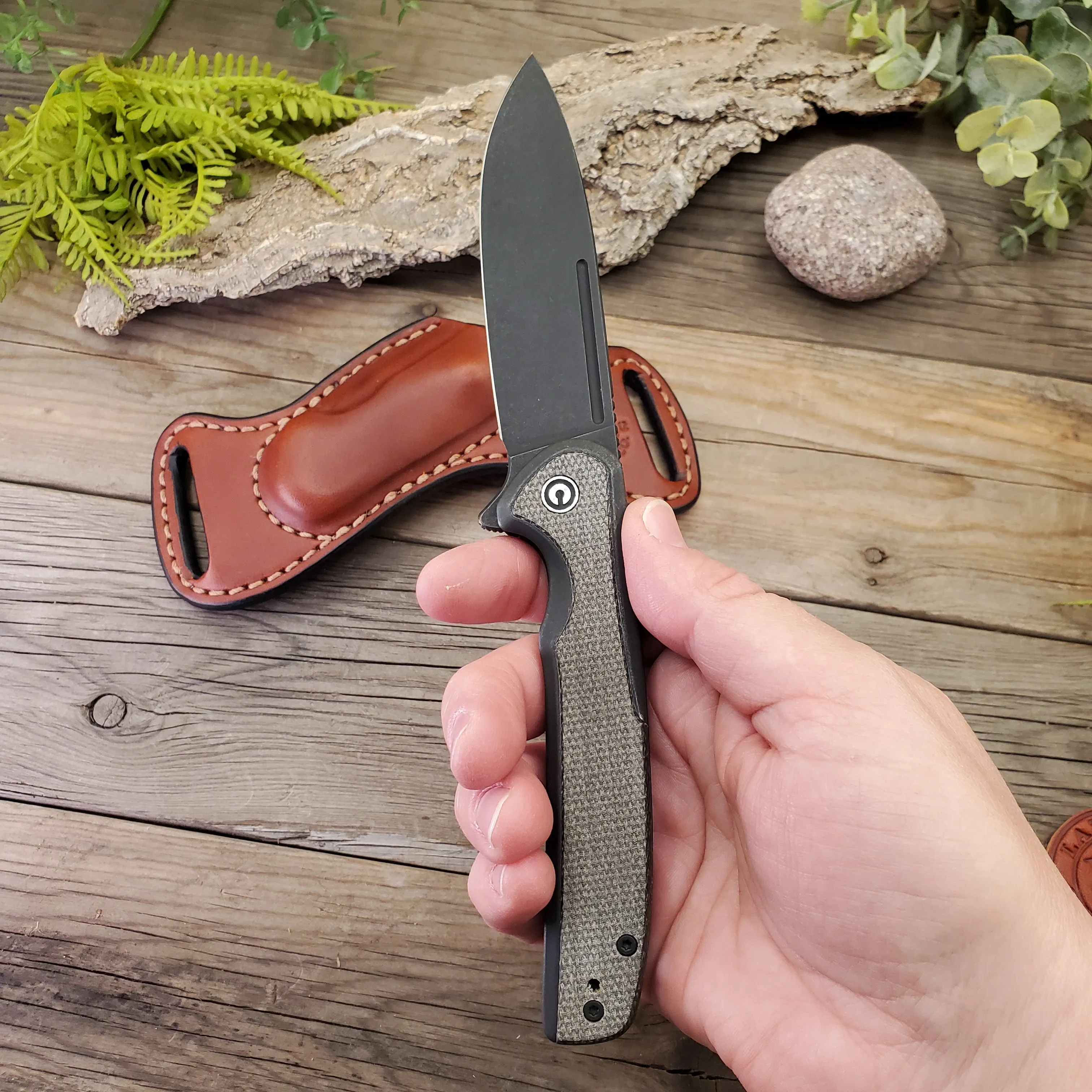 Civivi Voltaic w/ Bishop Scout Carry sheath