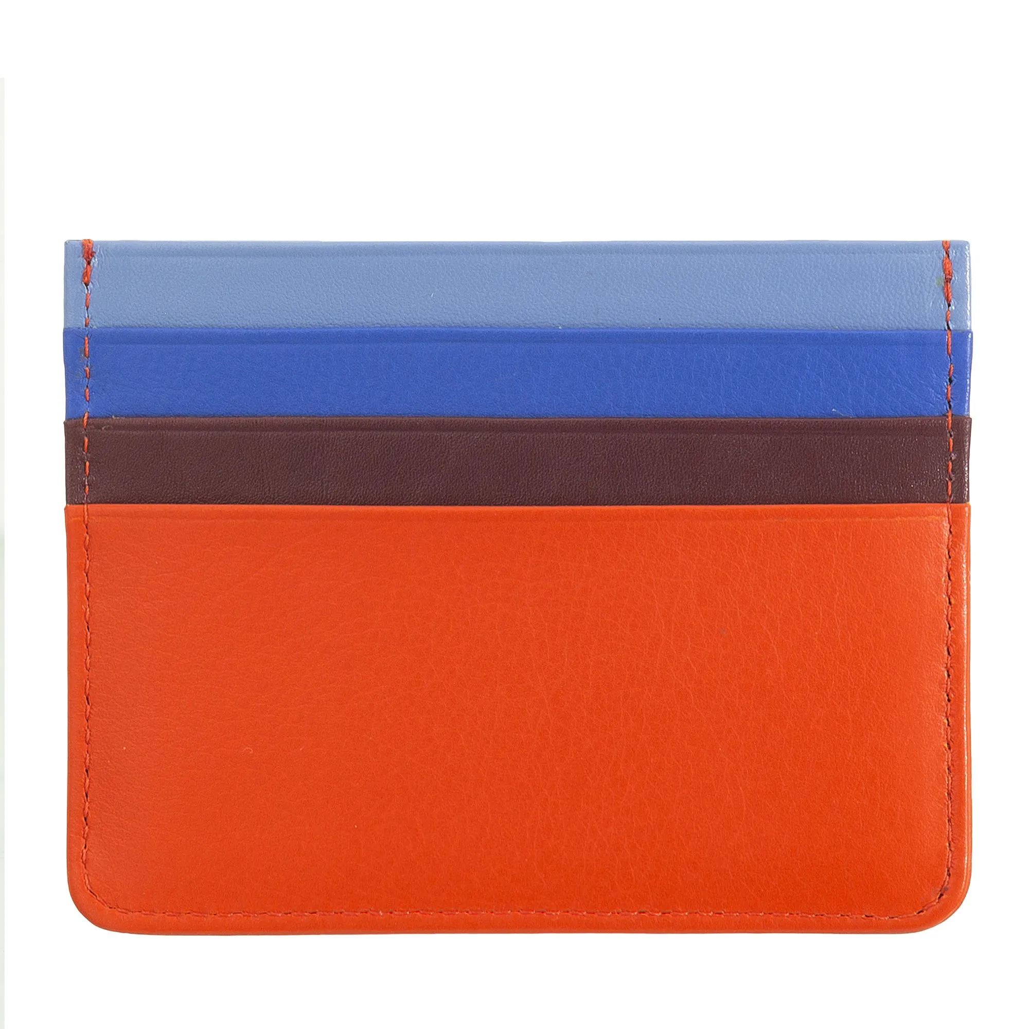 Colored credit cards in Nappa Leather 6 Dudu pockets