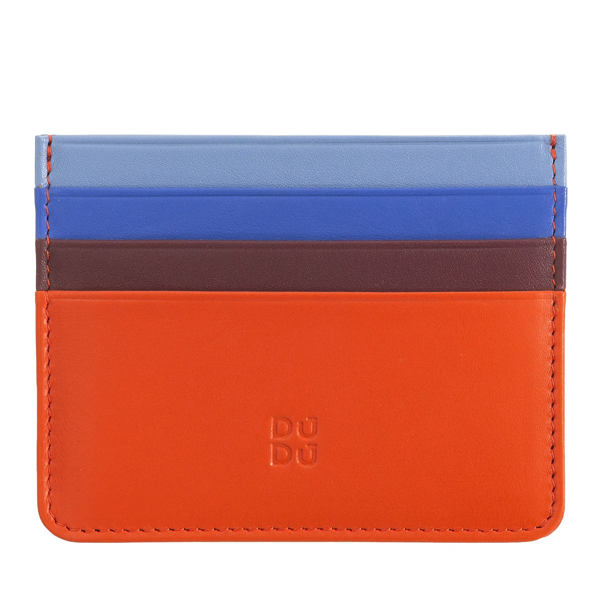 Colored credit cards in Nappa Leather 6 Dudu pockets