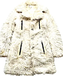 Diesel Italy. Glenn Martens Vintage Faux Fur Coat With Zippers