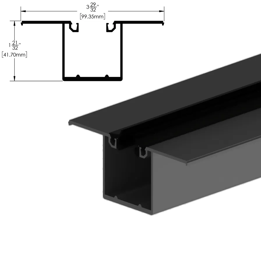 [DLUX4HPP] DLUX 1-3/4 X 4" Header System - Pocket Plate - 120" Length (SA, MBL, BSS)