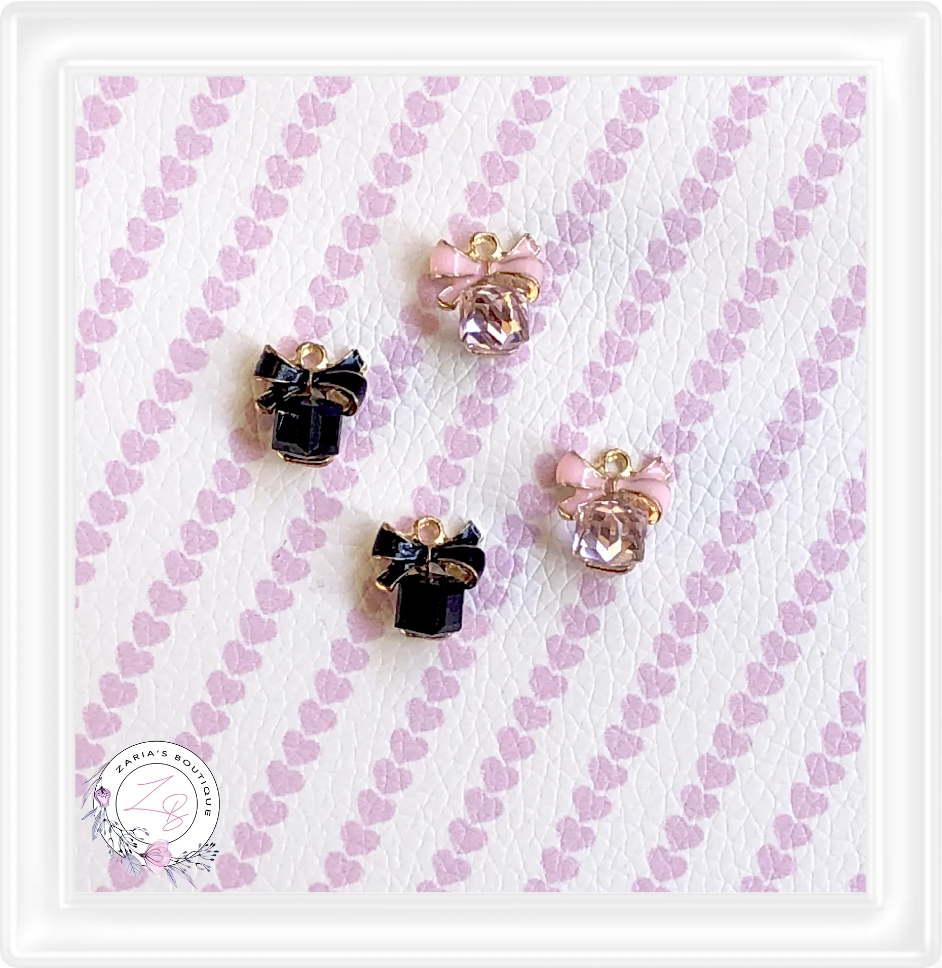 ⋅ Eiffel Tower  ⋅ Enamel Charms Pendants Earrings Bow Dangles