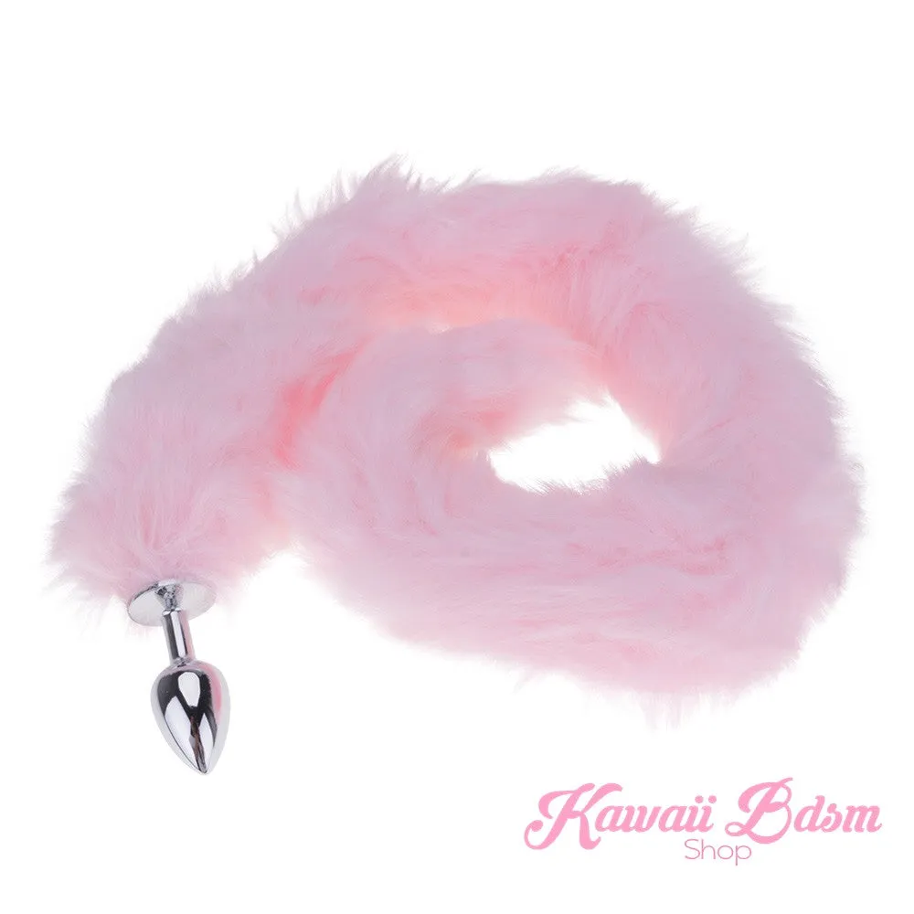 Extra Long Light Pink Tail Plug