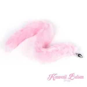 Extra Long Light Pink Tail Plug