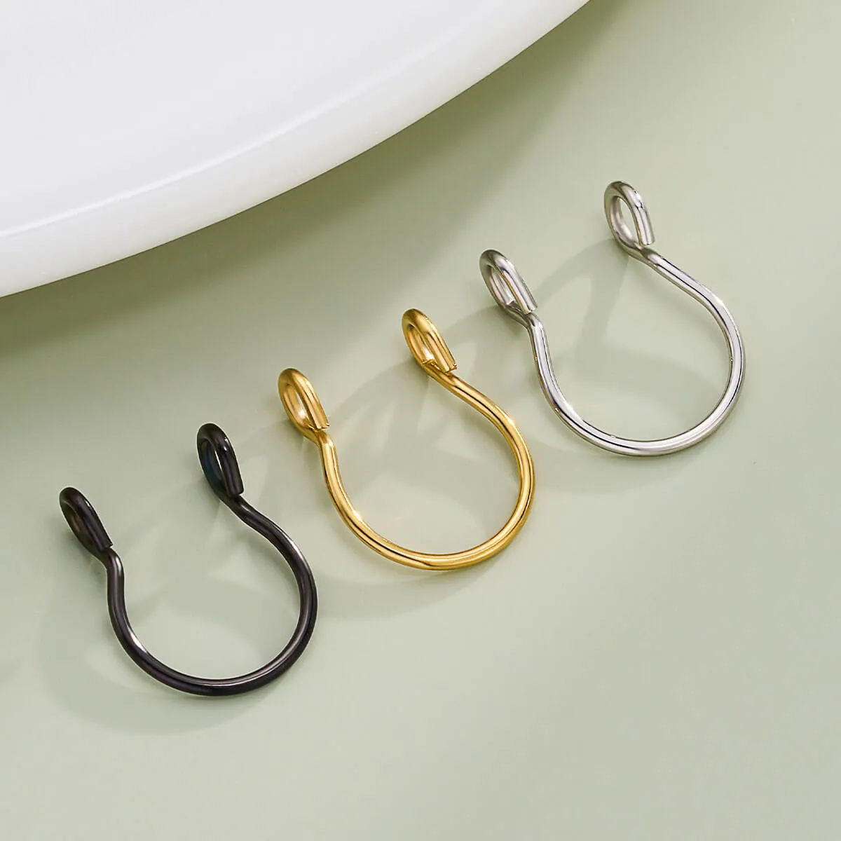 Faux Septum Ring Adjustable Clip On