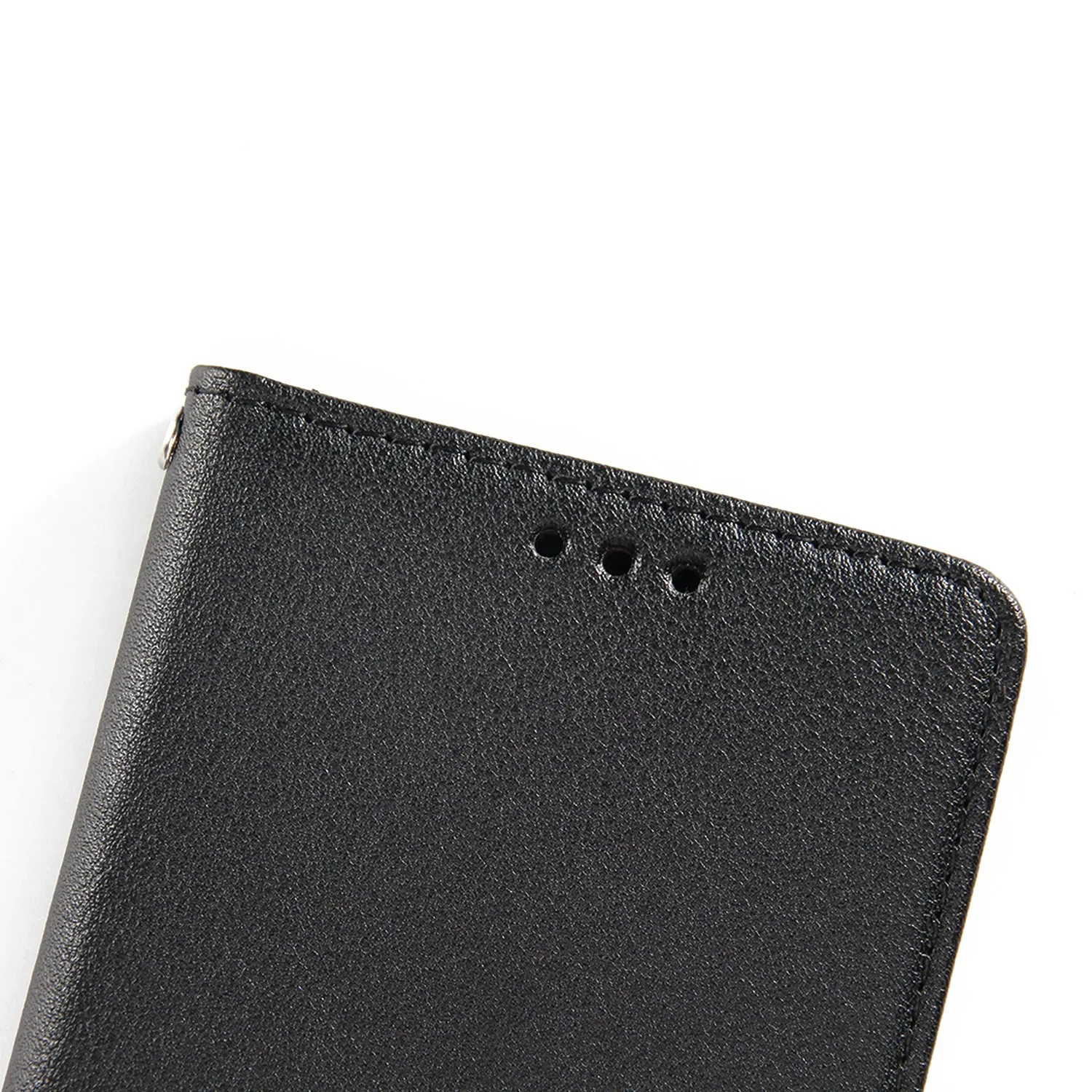 For Samsung On7-2016/J7 Prime Protective Cover PU Cell Phone Case with Card Slot black