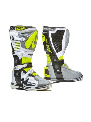 Forma Botas De Motocross y Enduro Predator 2.0 Gris / Blanco / Amarillo Fluor