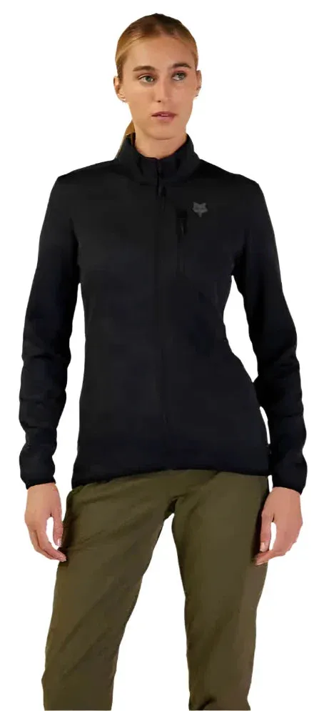 Fox WOMENS RANGER MIDLAYER FULL ZIP - Black