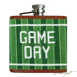 Game Day Needlepoint Flask