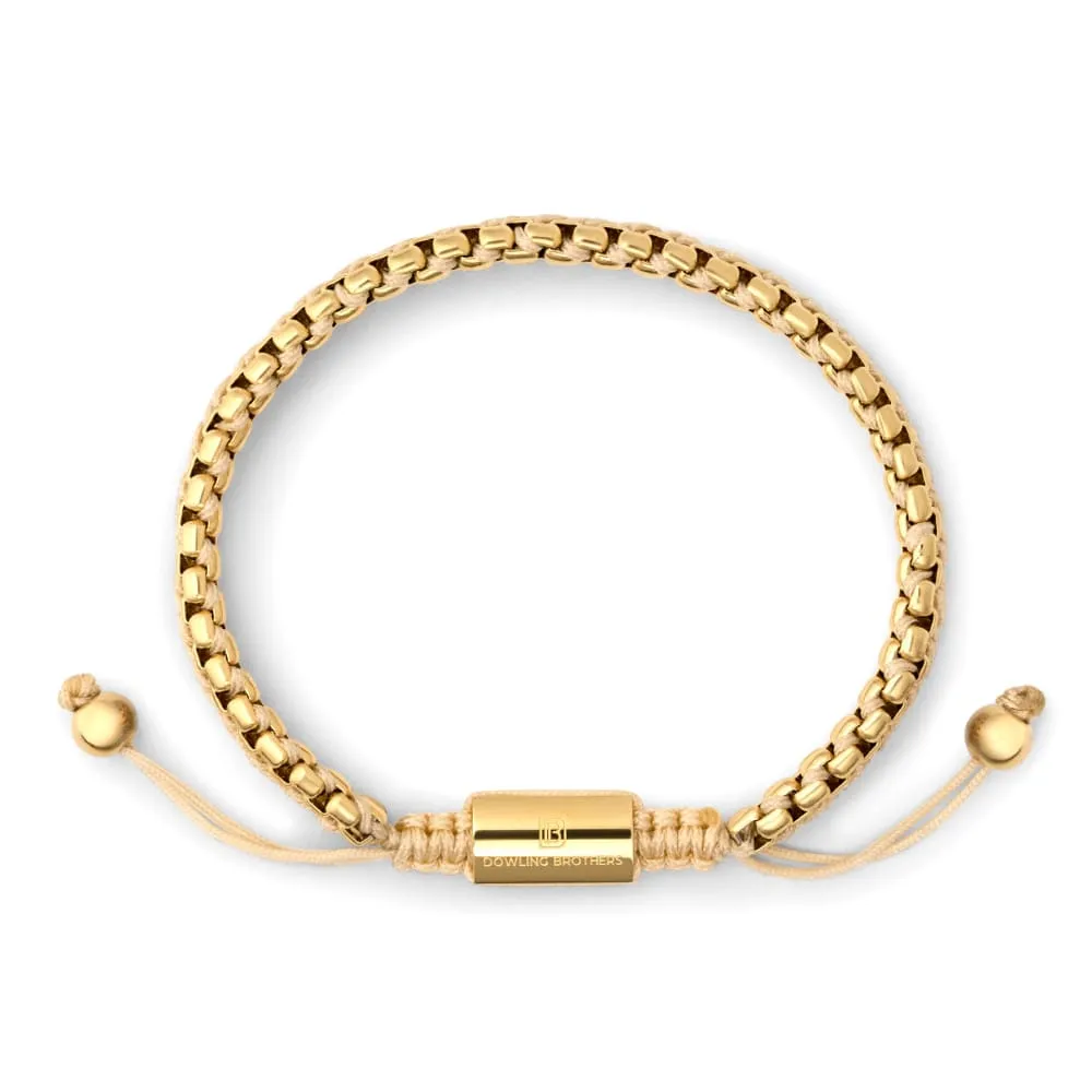 Gold Double Box Chain in Champagne