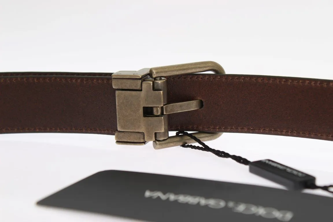 Green Leather Gold Buckle Belt