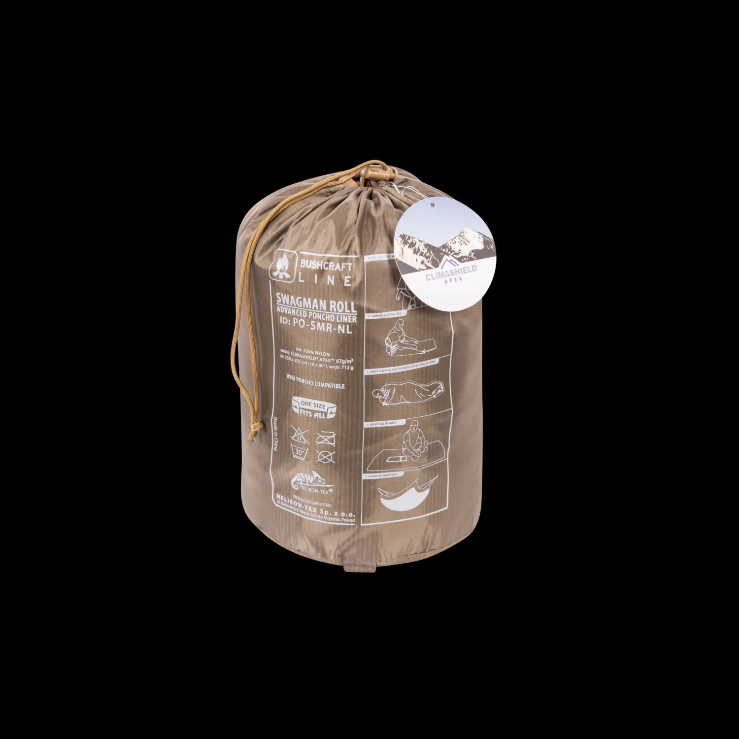 HELIKON Multifunctional Poncho SWAGMAN ROLL(R) - Earth Brown