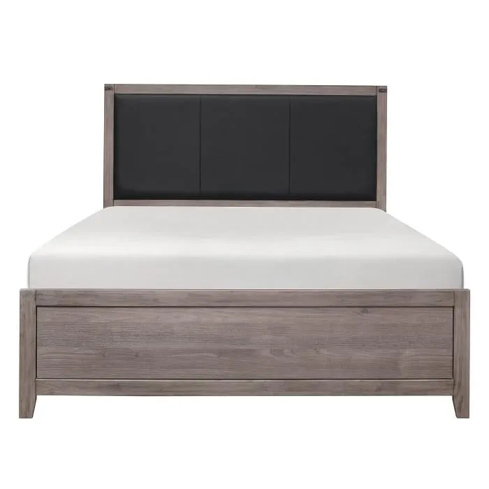 Homelegance Woodrow Queen Panel Bed in Gray 2042-1*