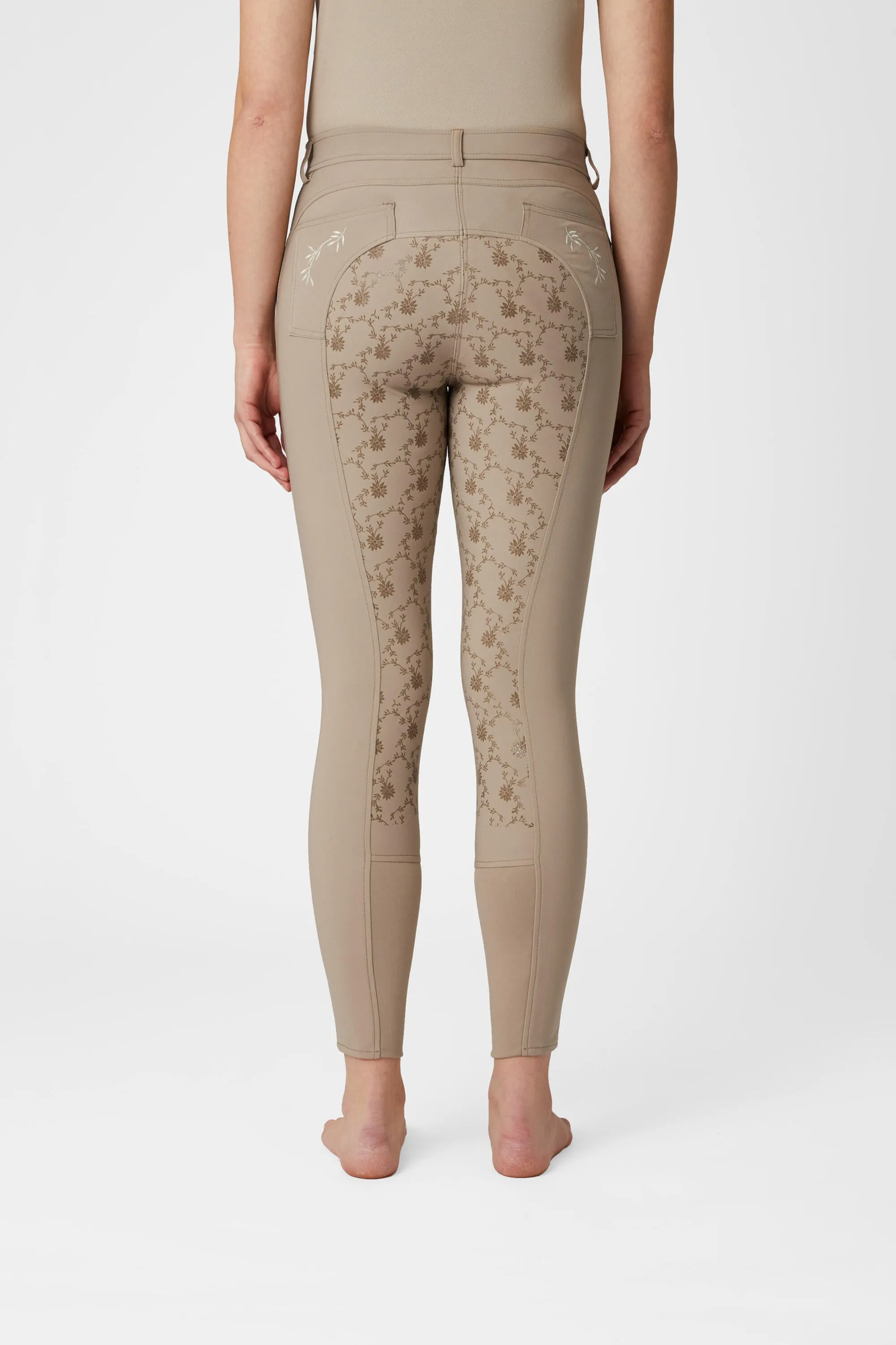 Horze Kaitlin Ladies Tights Plaza Taupe Brown