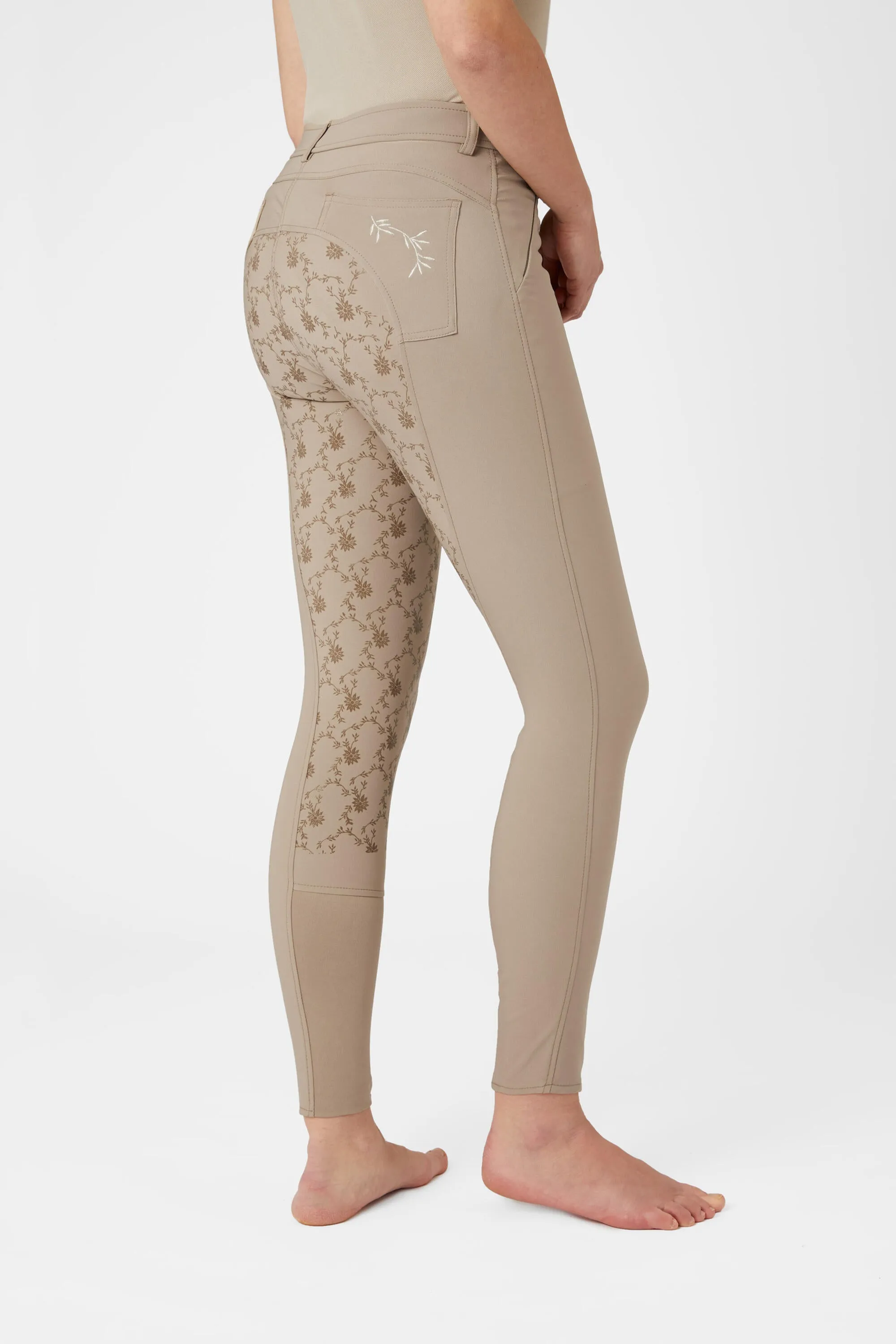 Horze Kaitlin Ladies Tights Plaza Taupe Brown