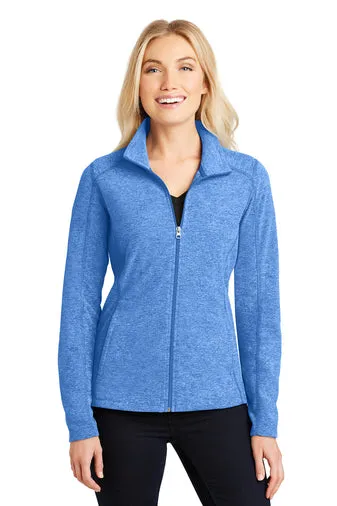 Jettie S. Tisdale Ladies Full Zip Heathered Microfleece