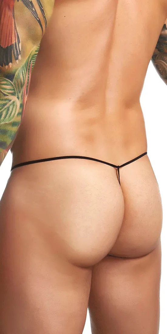 Justin simon Xsj02 Silky G-string Bulge Black Mesh