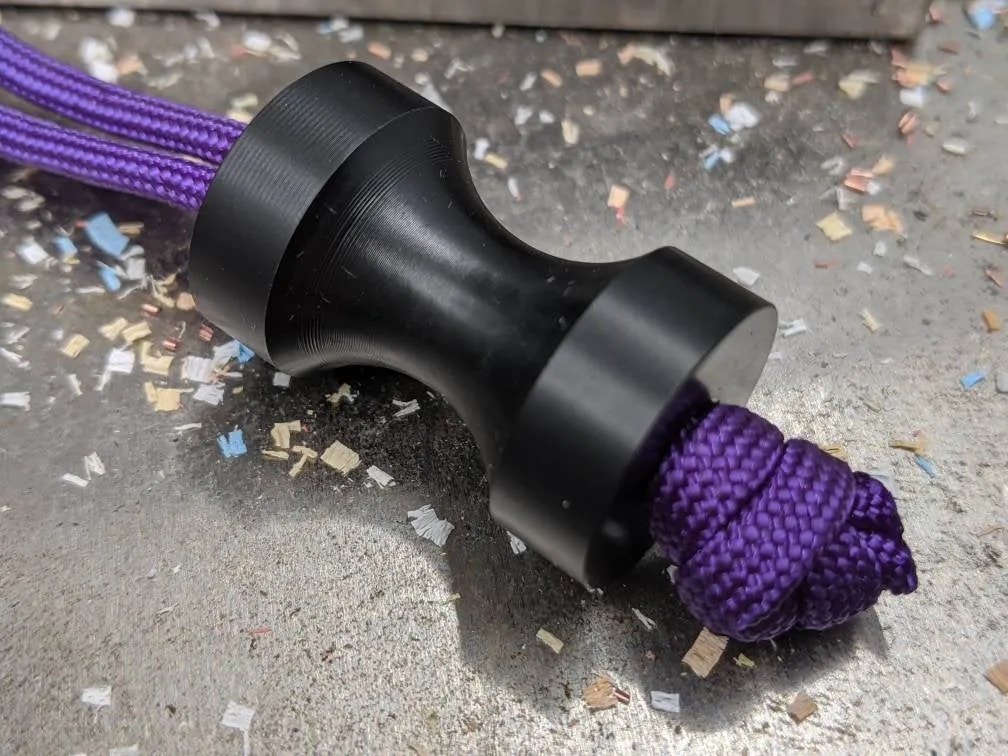Large Spool Delrin (Acetal) Lanyard Bead and a Free Paracord Lanyard