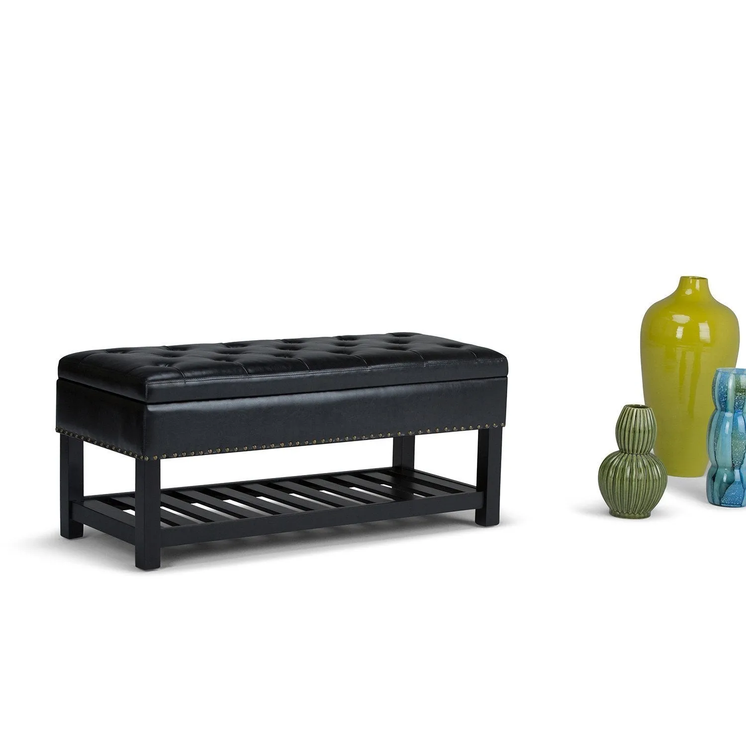 Lomond Ottoman Bench in Vegan Leather