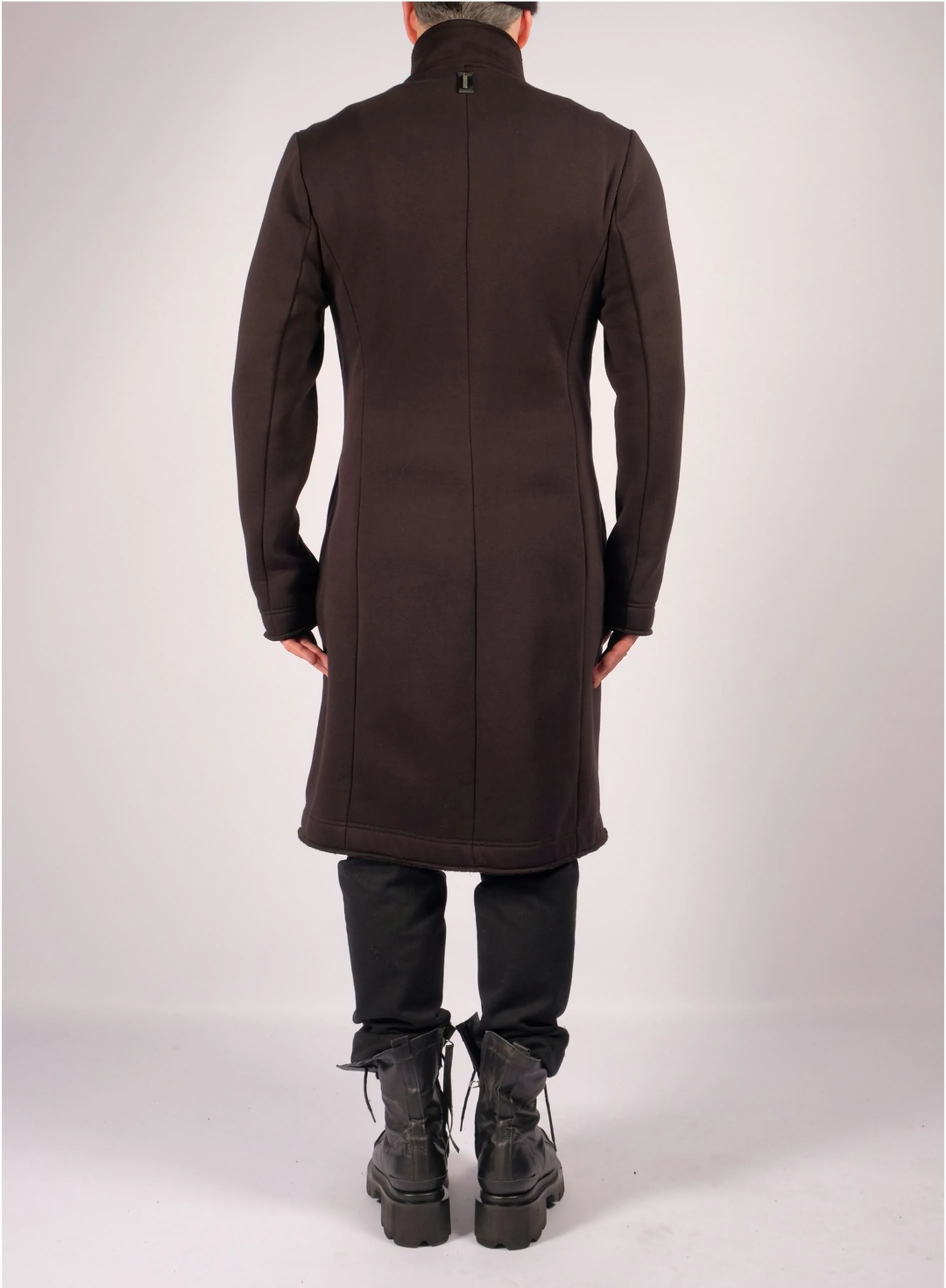 Long Sweatshirt Jacket with Zippers